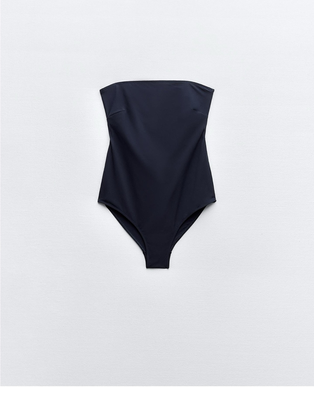 Zara, XS, Strapless Swimsuit, navy Blue, worn once